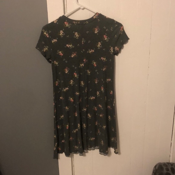 T-shirt dress with little colorful flowers on it! - Picture 4 of 4